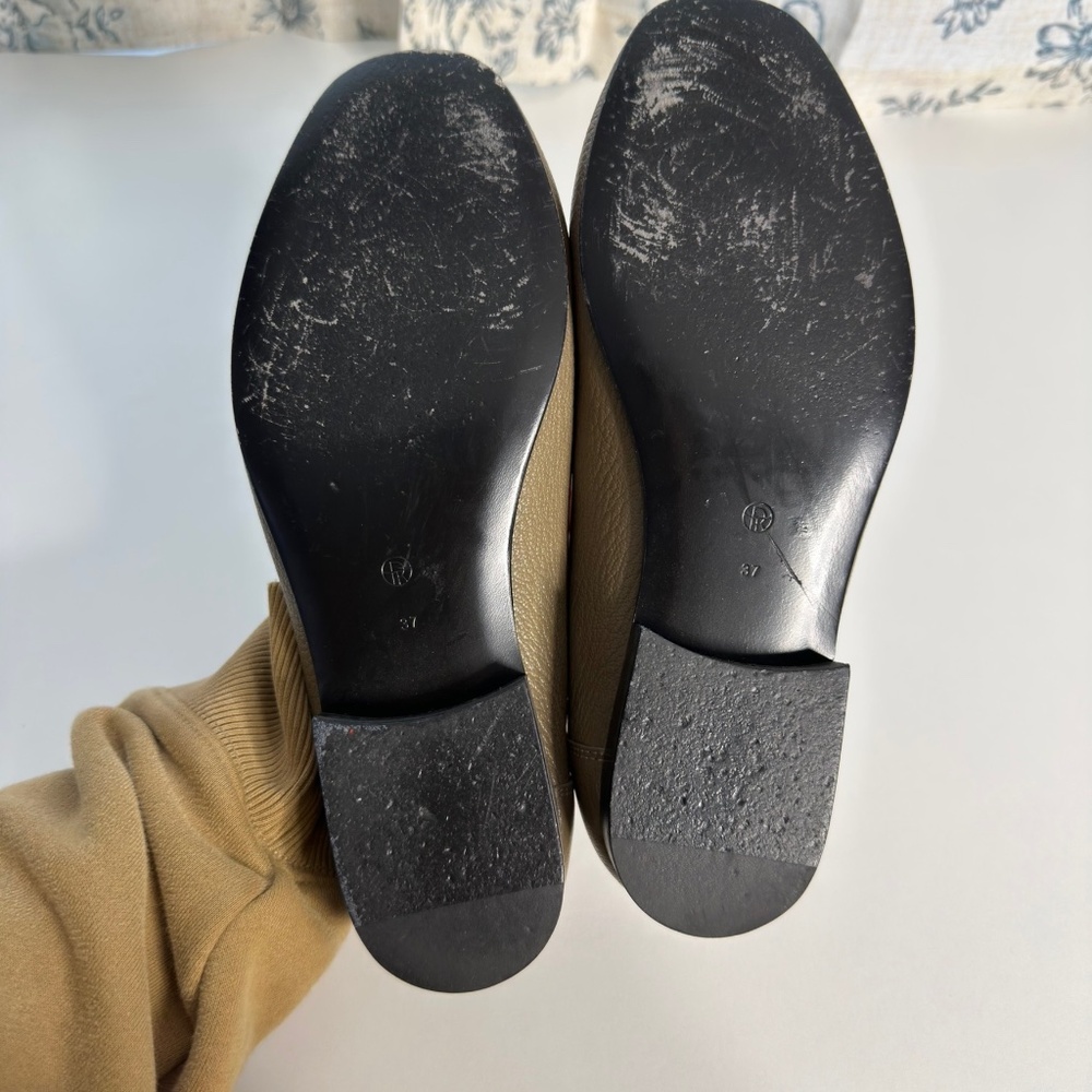 THE ROW Pebbled Leather Loafers - Picture 6 of 6